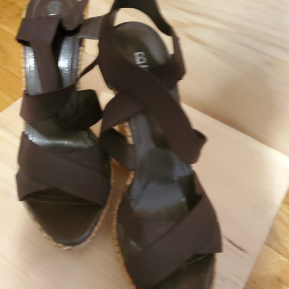 Dark Brown wedge heels